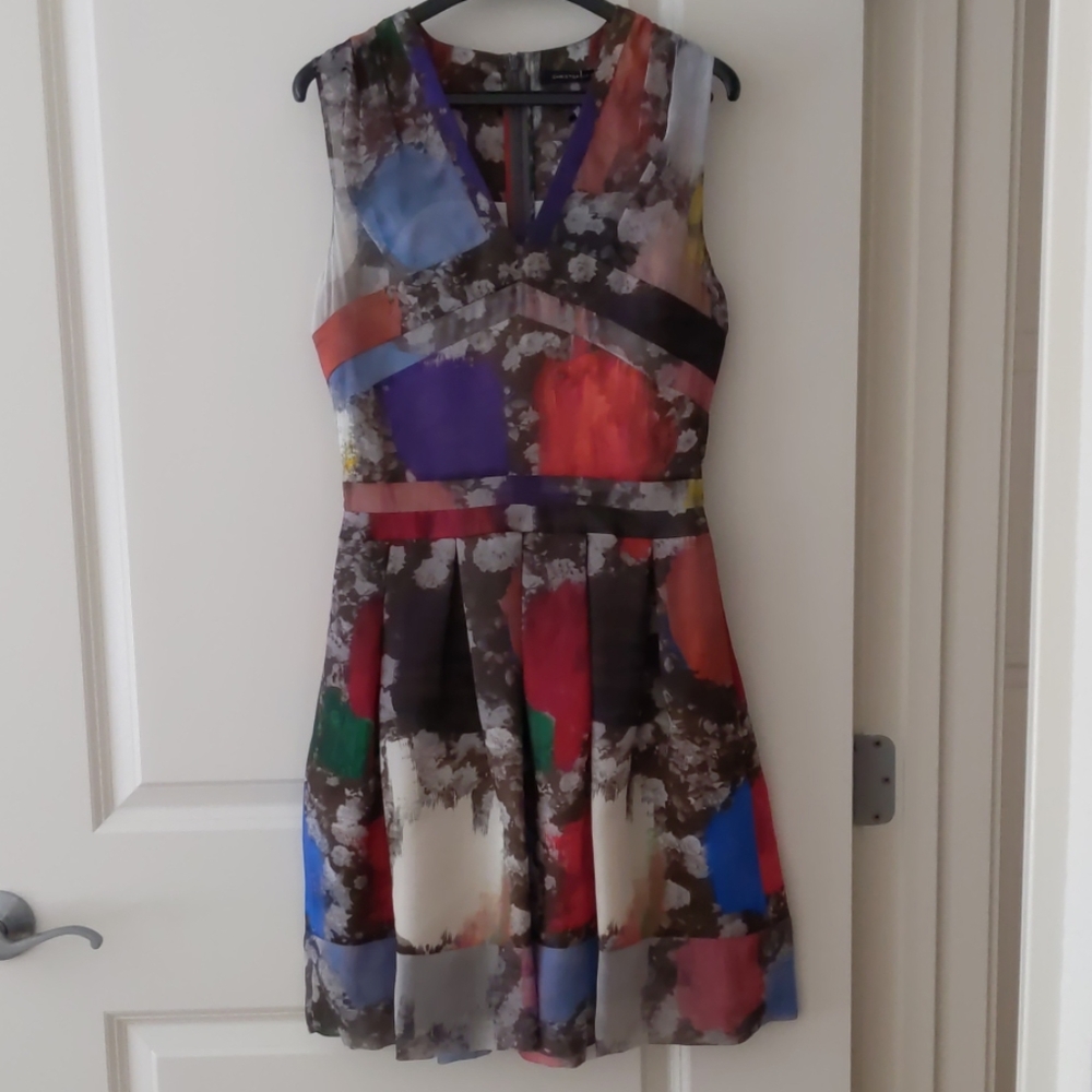 Christopher Kane multicolored silk dress